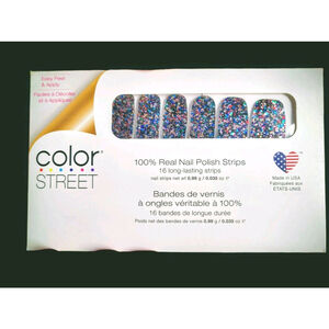 New Color Street 100% Real Nail polish strips "Broadway Glimmer" Limited Edition